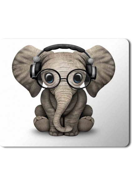 Elephant Fil 2 Baskılı Mouse Pad Mousepad