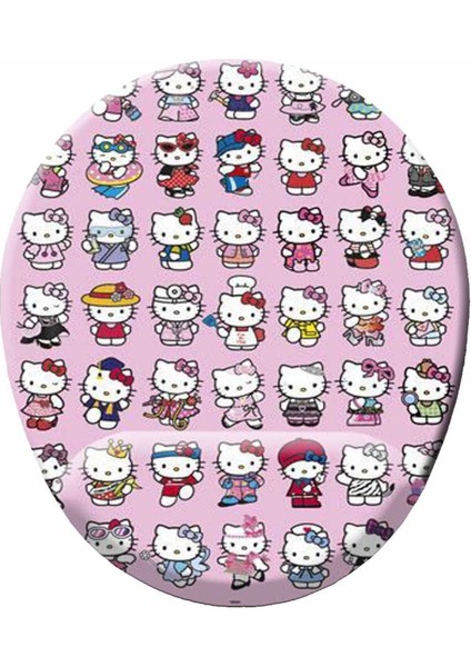 Hello Kitty Hareketler Baskılı Bilek Destekli Mouse Pad Mousepad