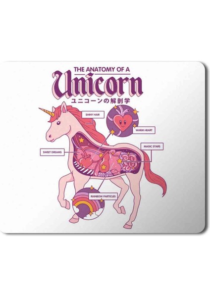 Unicorn Anatomy 2 Baskılı Mouse Pad Mousepad