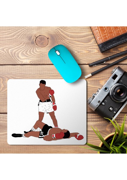 Muhammad Ali Iconic Pose + Baskılı Mouse Pad Mousepad