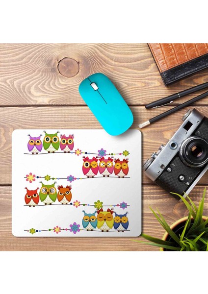 Baykuşlar Baskılı Mouse Pad Mousepad Baskılı Mouse Pad Mousepad