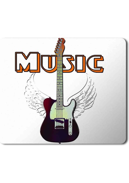 Guitar Music Gitar Müzik Baskılı Mouse Pad Mousepad