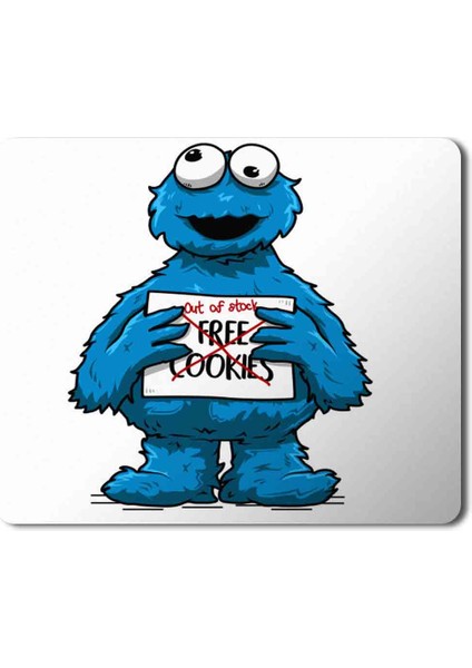 Kurabiye Canavarı Free Cookies Baskılı Mouse Pad Mousepad