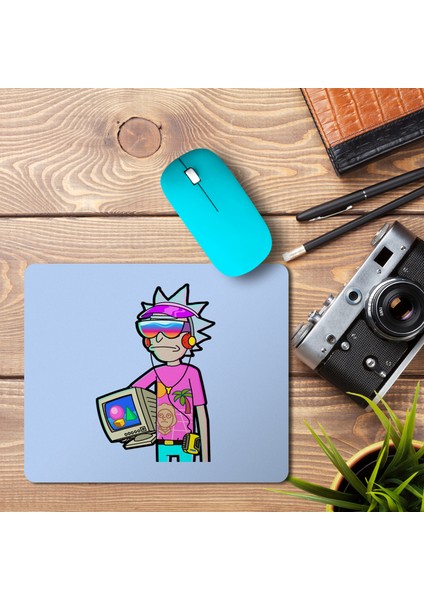 Vaporwave Rick Baskılı Mouse Pad Mousepad