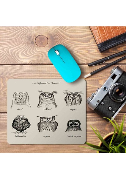 Baykuş Türleri Baskılı Mouse Pad Mousepad
