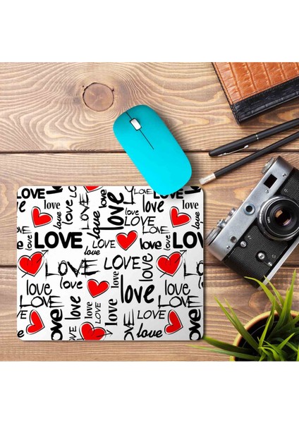 Love Kalp Sevgi Baskılı Mouse Pad Mousepad