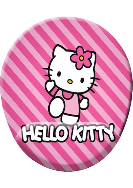 Hello Kitty Çizgili Yazılı Baskılı Bilek Destekli Mouse Pad Mousepad