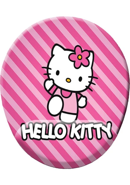 Art Hediye Hello Kitty Çizgili Yazılı Baskılı Bilek Destekli Mouse Pad Mousepad