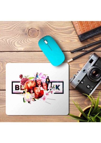 Black Pink Renkli Yazılı Mouse Pad Baskılı Mouse Pad Mousepad