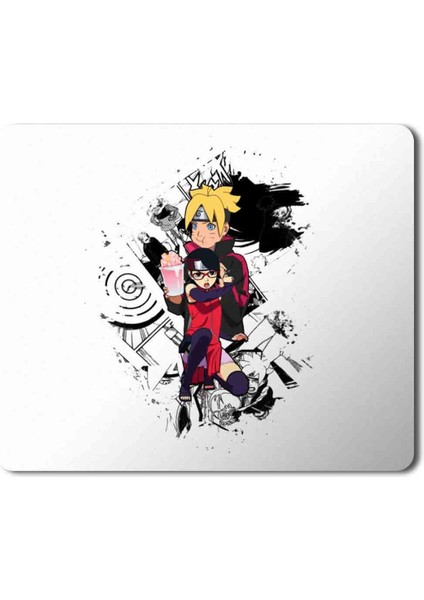 Boruto E Sarada Baskılı Mouse Pad Mousepad