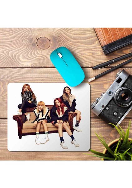 Black Pink Baskılı Mouse Pad Mousepad