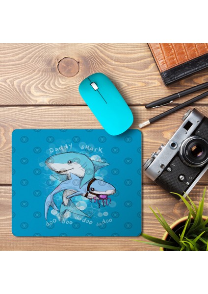 Daddy Shark 2 Baskılı Mouse Pad Mousepad