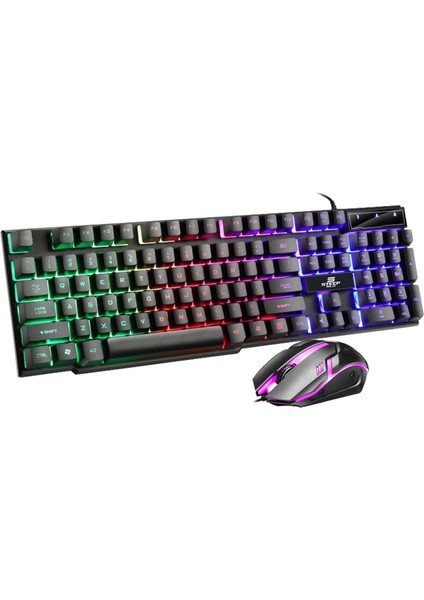 Oyuncu Işıklı Q Klavye & Mause Seti ST-KKM01S M1