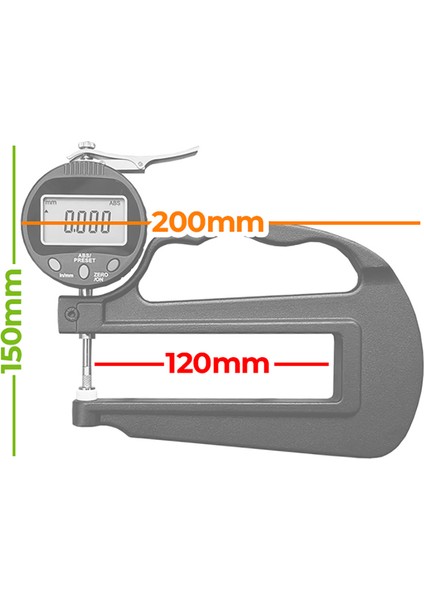 5331-10 Dijital Geniş Ağızlı Kalınlık Komparatörü | 0.001MM