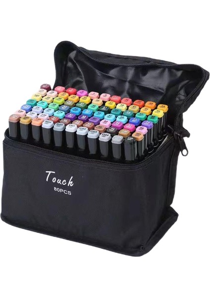 Touch Twin 80 Parça Çift Taraflı Profesyonel Marker Boya Kelem Seti