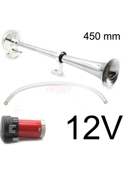 Gemi Kornası Kornası Borulu Kopmresörlü Marin 12V 650hz 115DB 45CM