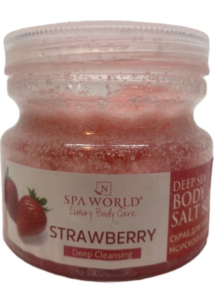 Strawberry Deap Sea Body Salt Scrub (ÇİLEK AROMALI VÜCUT TUZ PEELİNG) 500 ml fiyatları
