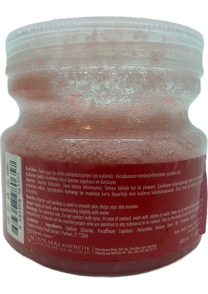 Strawberry Deap Sea Body Salt Scrub (ÇİLEK AROMALI VÜCUT TUZ PEELİNG) 500 ml modelleri