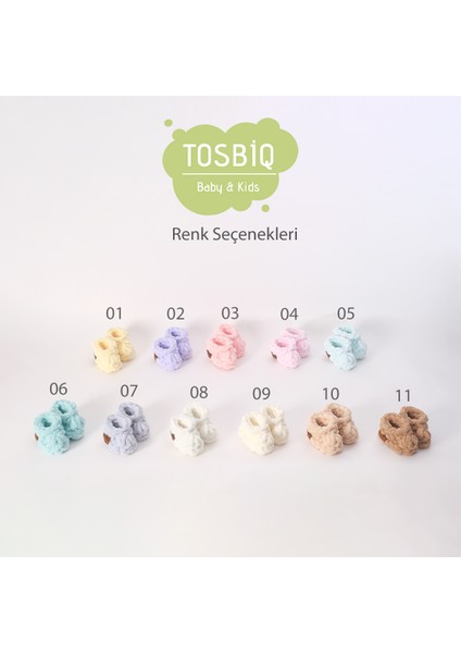 Yeni Doğan Panduf Patik 0-3M Krem Unisex El Yapımı Süslü Ayakkabı Alize Puffy İp Örgü Organik Sertifika fırsatları