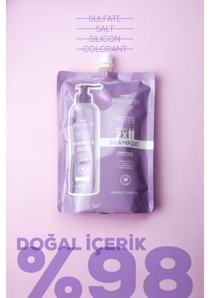 Plant Based Collagen +Biotin Şampuan Refill Pouch 500 ml x2 modelleri