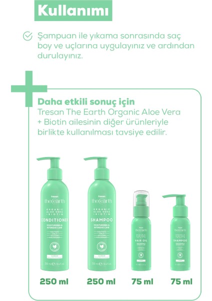 Organic Aloe Vera +Biotin Saç Kremi 75 ml indirimleri