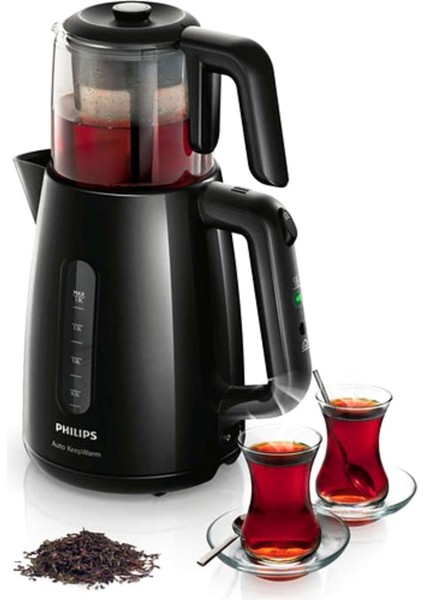 Çay Ustası HD7301/00 1700W Çay Makinesi Siyah