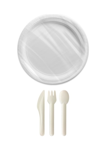Roll-Up Doğa Dostu Ekolojik Yemek Seti 6 Kişilik 22CM