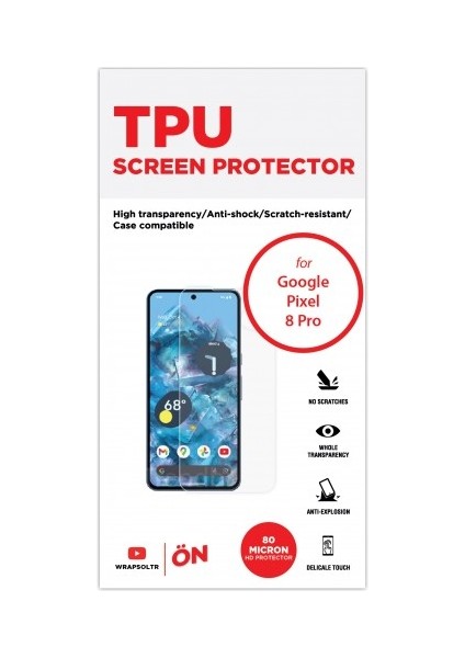 Google Pixel 8 Pro Ekran Koruyucu Tpu Film