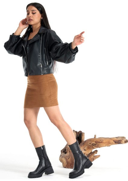 Deri Termo Taban Günlük Rahat Kadın Bot Ayakkabı indirimleri