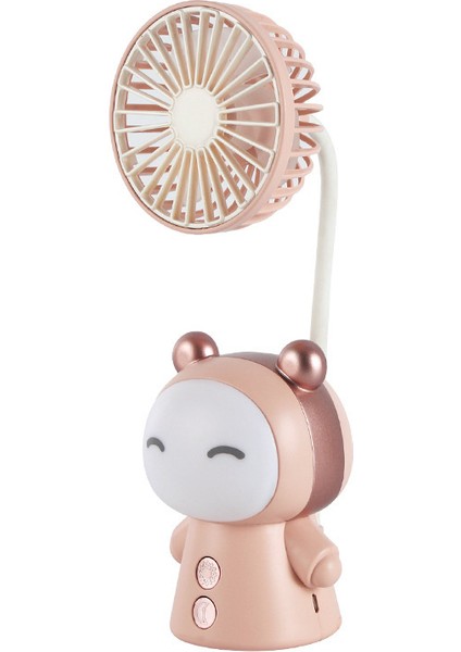 USB Fan Şarj Edilebilir El Küçük Fan Masaüstü Taşınabilir Işık Dilsiz Elektrikli Fan (Yurt Dışından)