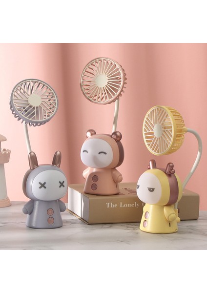 USB Fan Şarj Edilebilir El Küçük Fan Masaüstü Taşınabilir Işık Dilsiz Elektrikli Fan (Yurt Dışından) fırsatları