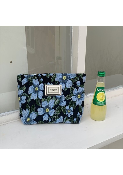 Çiçek Kozmetik Çantası Basit Taşınabilir El Çantası (Yurt Dışından)