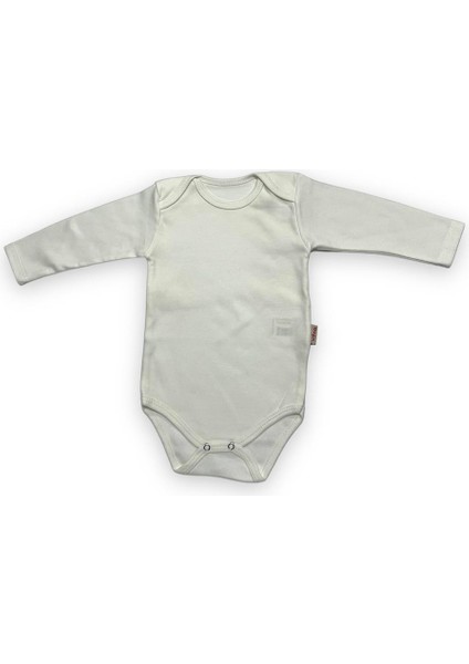 Uzun Kollu Düz Bebek Çıtçıtlı Body