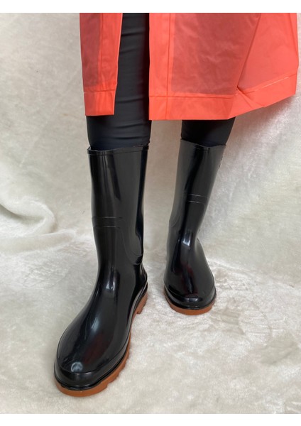 Arısan Siyah Unisex Reçber Lastik Çizme - Siyah - 43 - ST01615-SİYAH-43