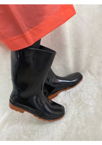 Arısan Siyah Unisex Reçber Lastik Çizme - Siyah - 43 - ST01615-SİYAH-43 fiyatları