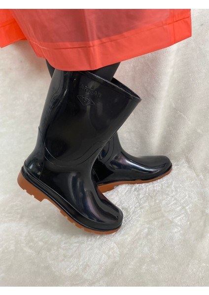 Arısan Siyah Unisex Reçber Lastik Çizme - Siyah - 43 - ST01615-SİYAH-43 fırsatları