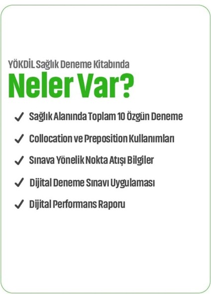 Yökdil Sağlık Bilimleri Deneme Sınavları