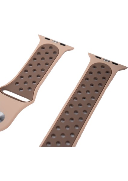 Apple Watch Ultra 2 49 mm Için Benekli Delikli Renkli Spor Silikon Kayış-Kordon fırsatları