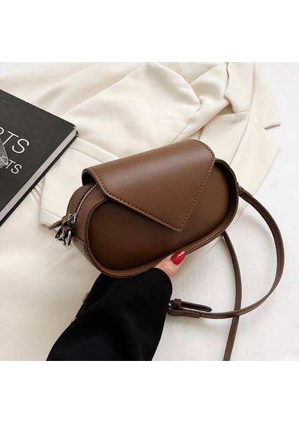 Sonbahar Kış Popüler Popüler Niş Tasarım Crossbody Batı Tarzı Küçük Kare Çantası (Yurt Dışından)