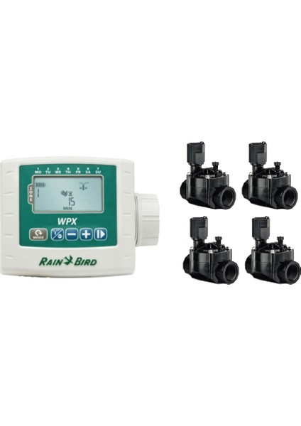 ESP-9V-4 Kontrol Ünitesi ve Selenoid Vana Seti (4 Istasyon)