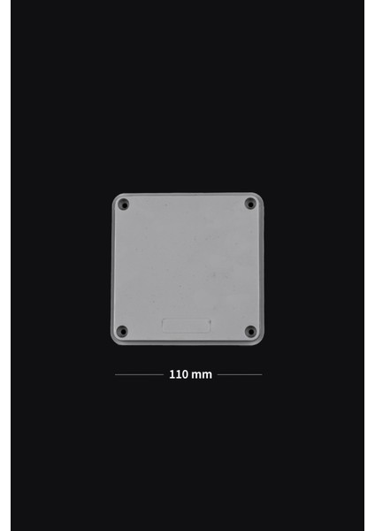 110X110X74 mm Sıva Üstü Termoplastik Buat Gri Mutlusan