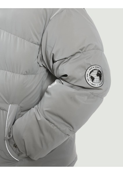 Rüzgara Dayanıklı Kapüşonlu Puffer Mont - Reflect