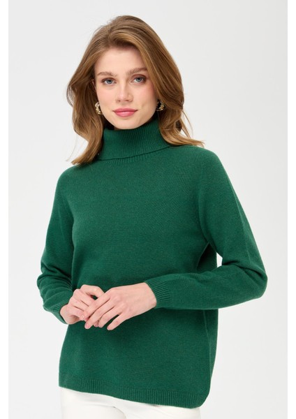 Kadın Tam Balıkçı Yaka Klasik Yün Kazak Ö.Başı fırsatları