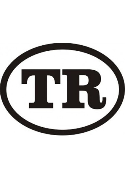 Tr Logo Oto Sticker Siyah