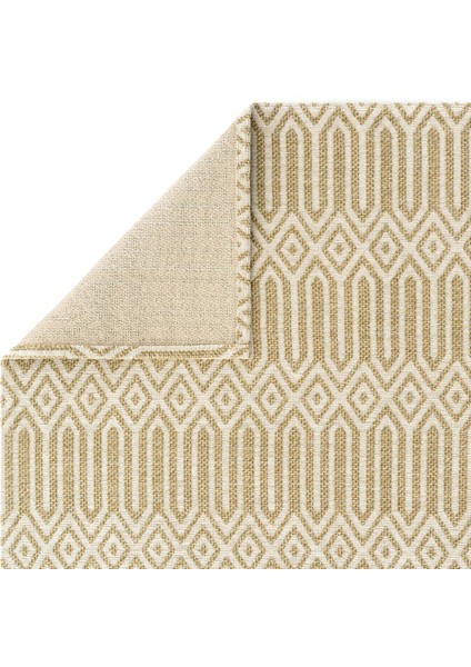 Tokyo 10 Natural Ivory Kaymaz Mutfak Halısı Koridor Halısı Dokuma Kilim Balkon Halısı fırsatları