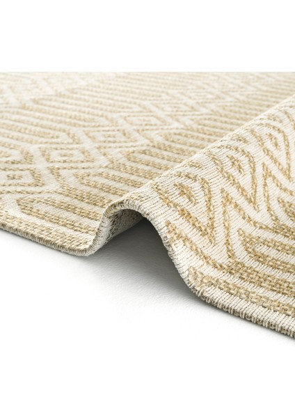 Tokyo 10 Natural Ivory Kaymaz Mutfak Halısı Koridor Halısı Dokuma Kilim Balkon Halısı indirimleri