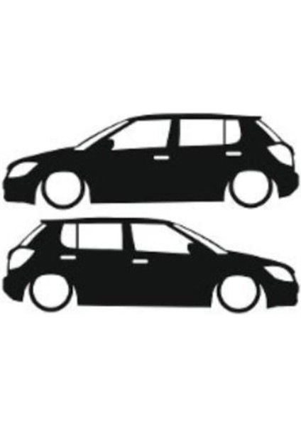 Otomobil Tasarım Oto Sticker Model 18 Siyah 16*6 cm