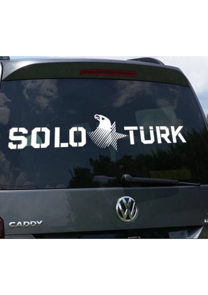 Solo Türk Sticker Oto Arka Cam Sticker 52*13 cm