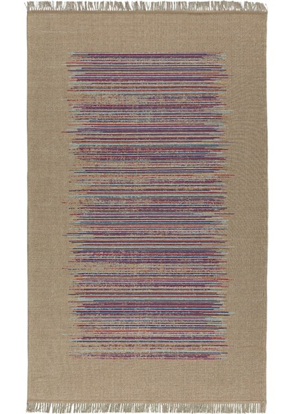 Tokyo 02 Natural Multi Kaymaz Mutfak Halısı Koridor Halısı Dokuma Kilim Balkon Halısı