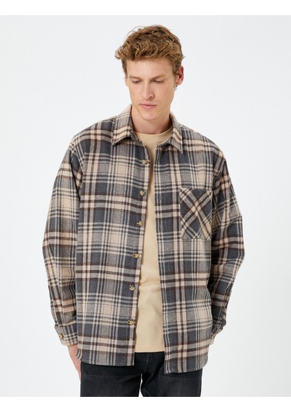 Oduncu Gömleği Klasik Yaka Cep Detaylı Düğmeli modelleri